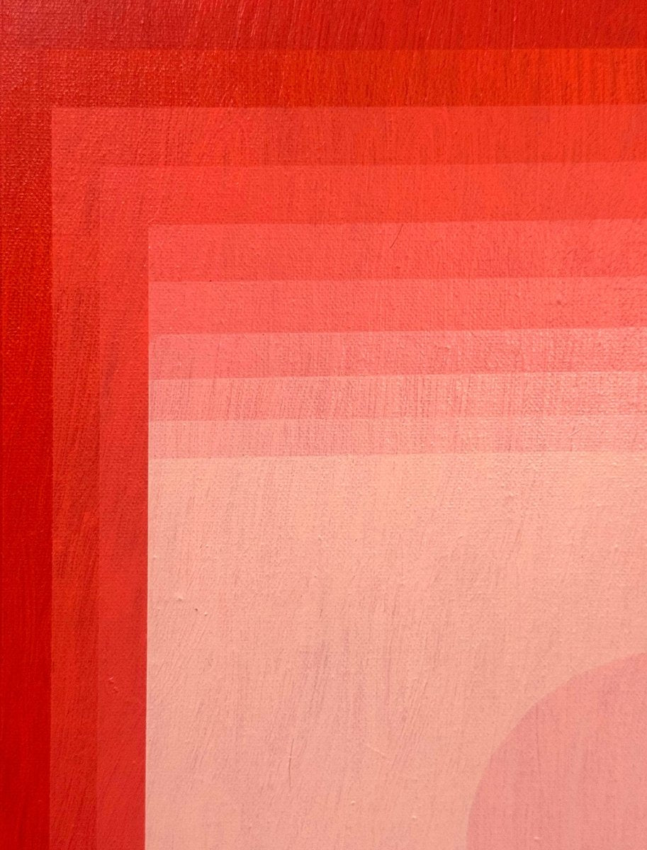 Focus Amongst Noise 2 (Orange DPP / Red Violet) - by Andy Harwood - Abstract Painting - Ideelart