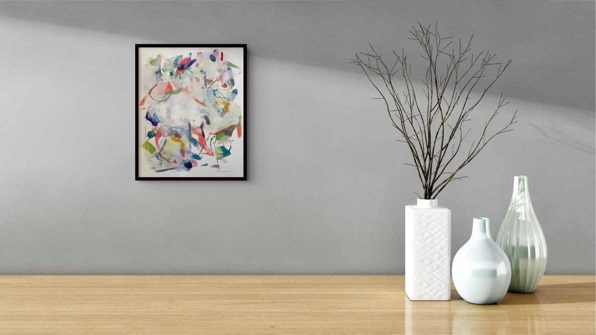 Fog - by Gina Werfel - Abstract Painting - Ideelart