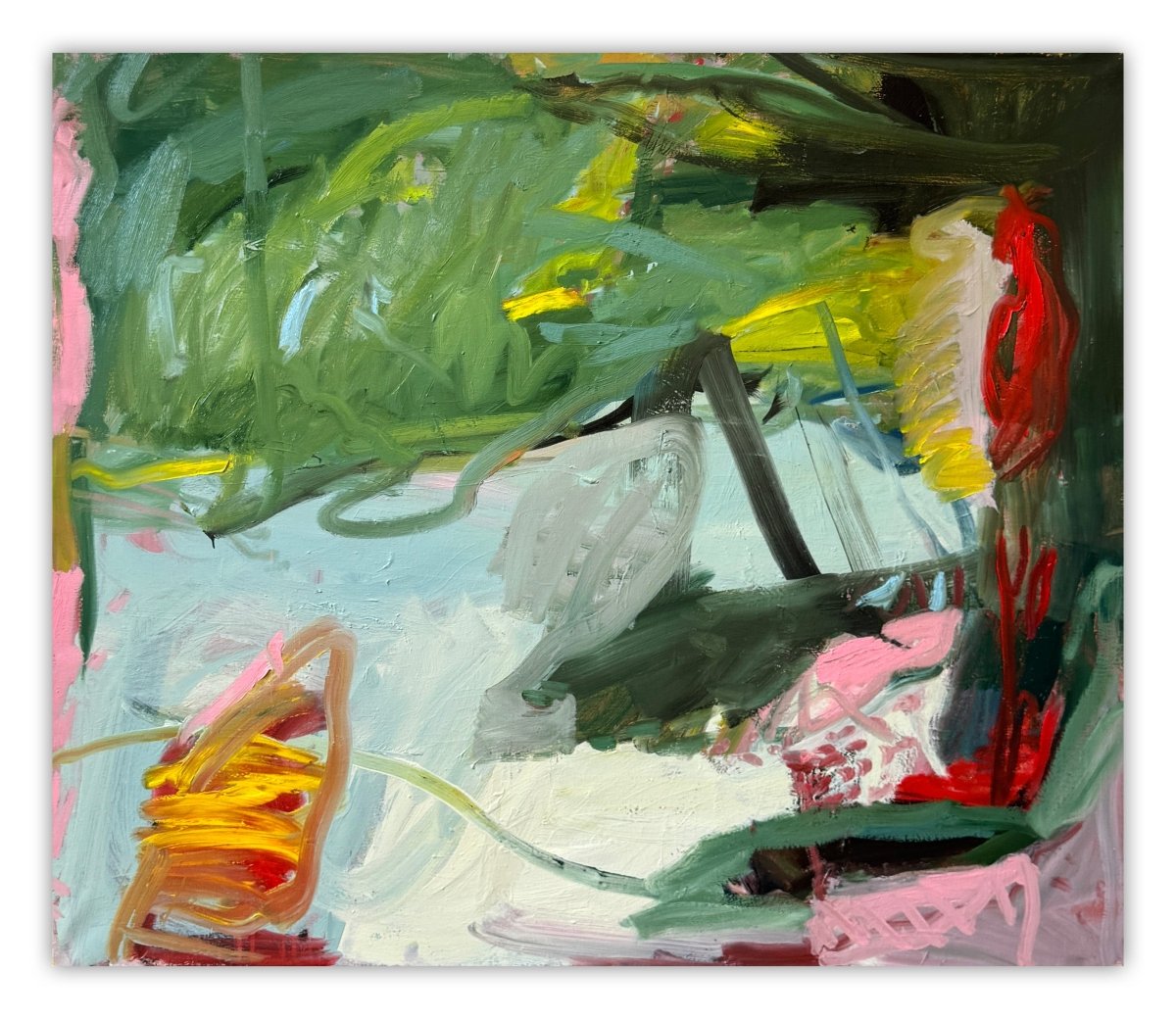 For a While - by Petra Schott - Abstract Painting - Ideelart