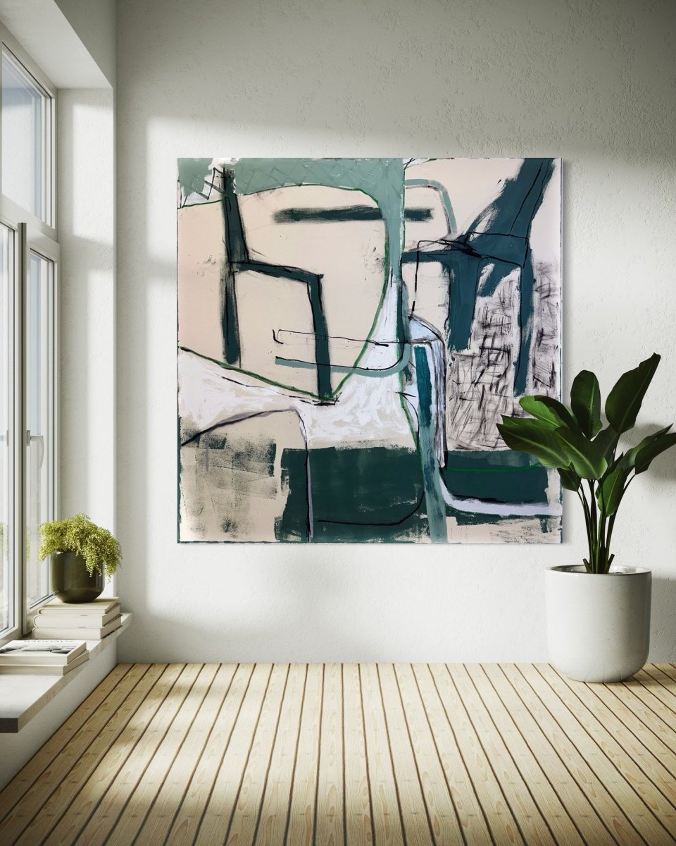 In-Between Spaces - by Manuela Karin Knaut - Abstract Painting - Ideelart