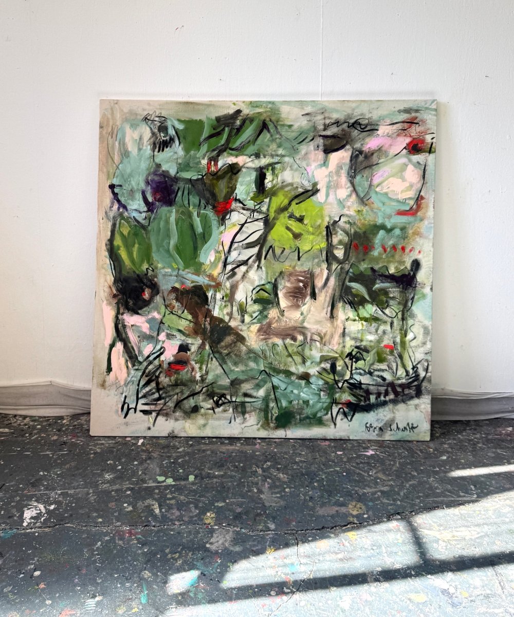 In The Hammock - by Petra Schott - Abstract Painting - Ideelart