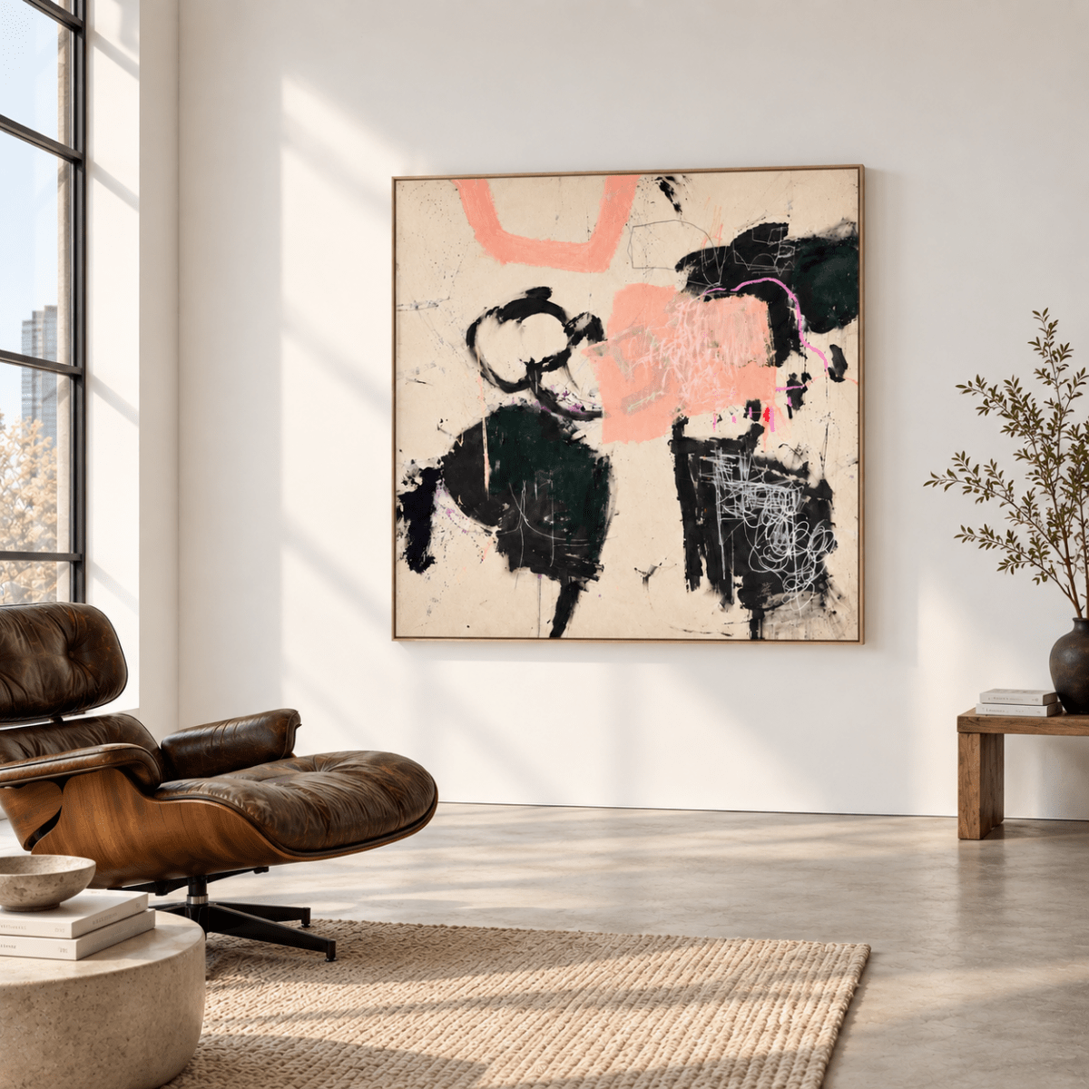 Irregular bunch of flowers - by Manuela Karin Knaut - Abstract Painting - Ideelart