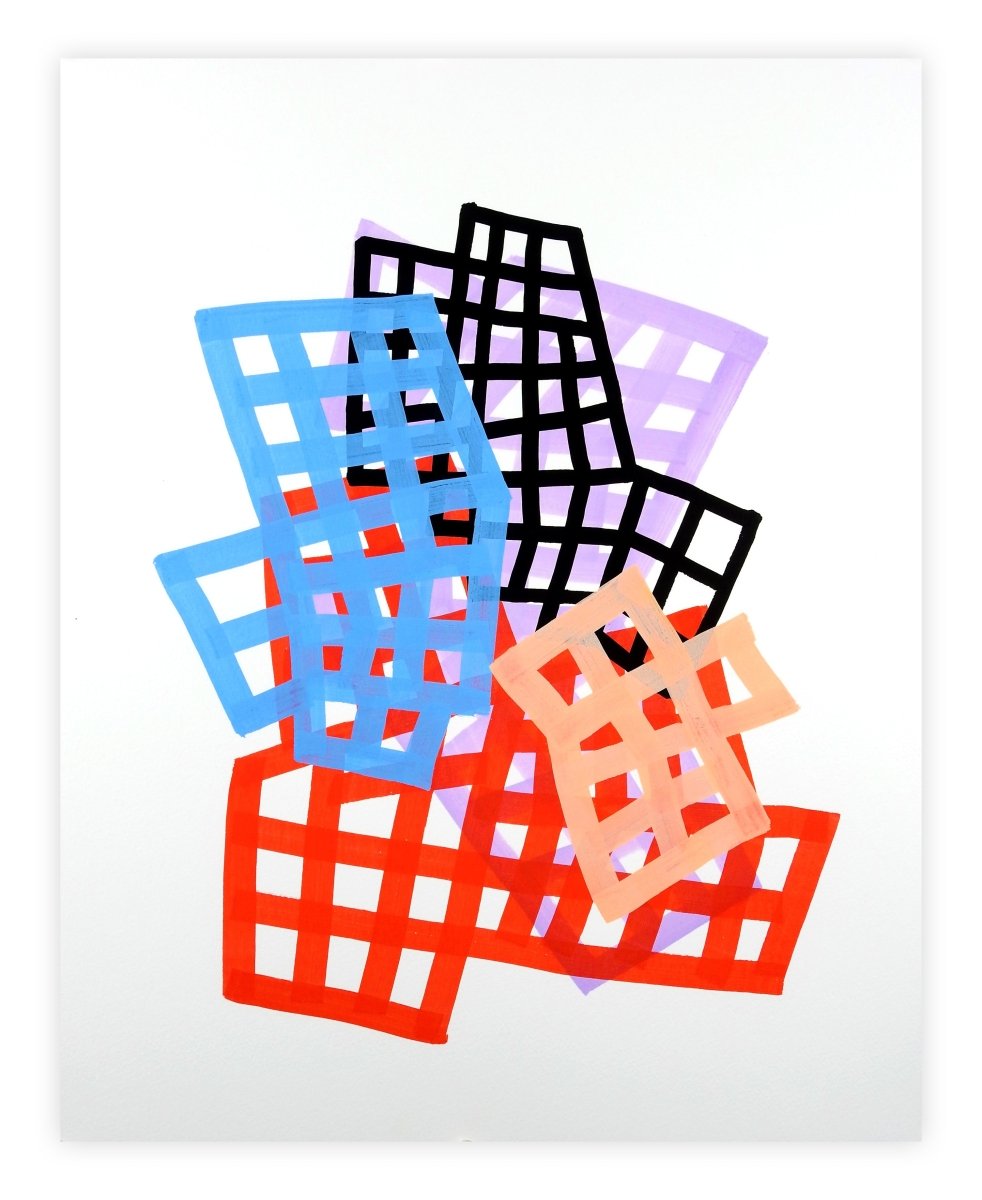 Lattice 2 - by Martina Nehrling - Abstract Painting - Ideelart