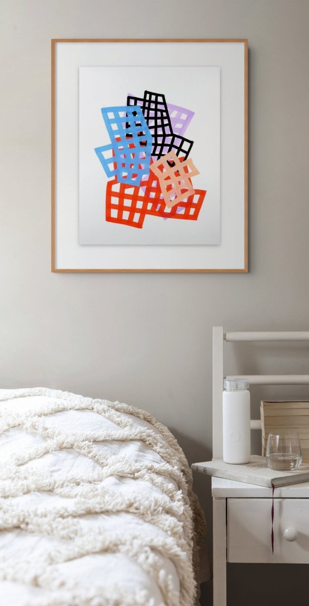 Lattice 2 - by Martina Nehrling - Abstract Painting - Ideelart
