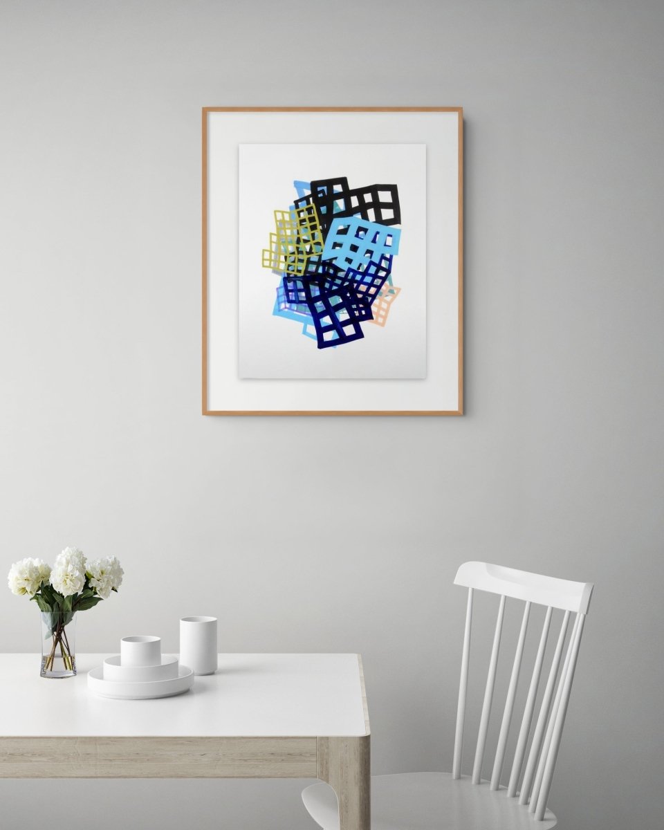 Lattice 3 - by Martina Nehrling - Abstract Painting - Ideelart
