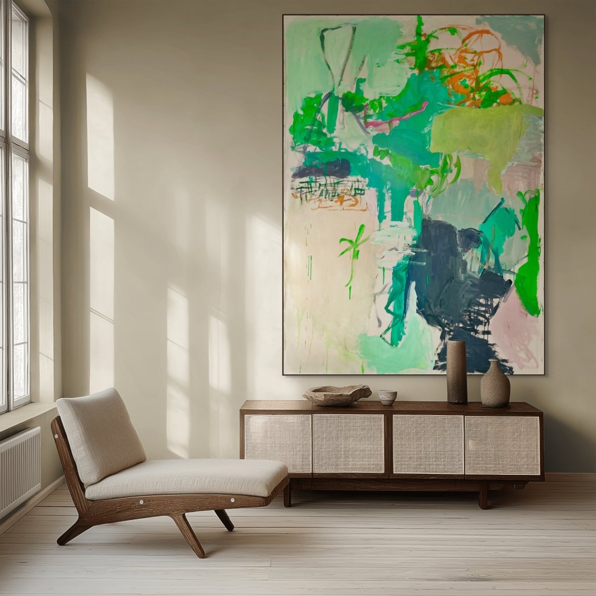 Lazy Oasis - by Macha Poynder - Abstract Painting - Ideelart