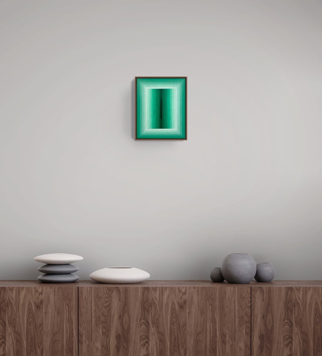 Light Consideration (Emerald) 2 - by Andy Harwood - Abstract Painting - Ideelart