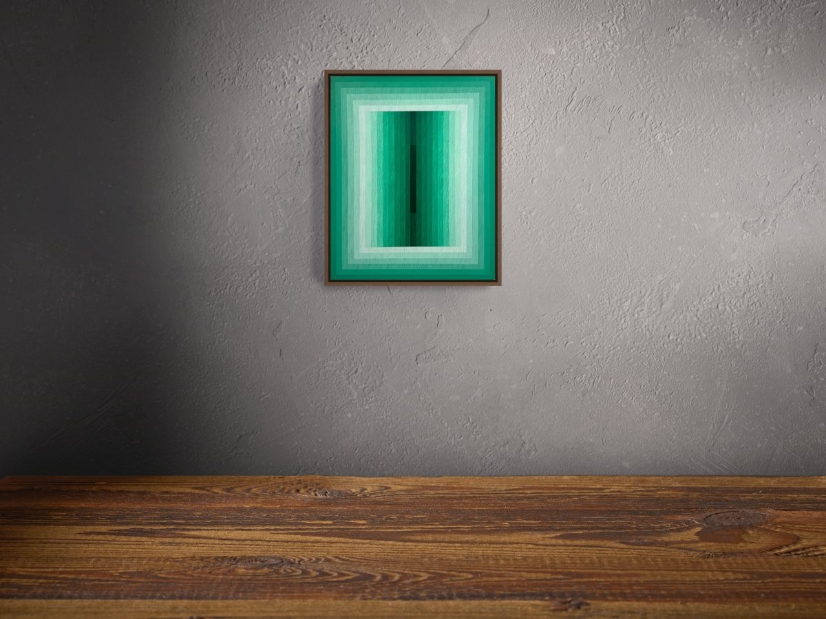 Light Consideration (Emerald) 2 - by Andy Harwood - Abstract Painting - Ideelart