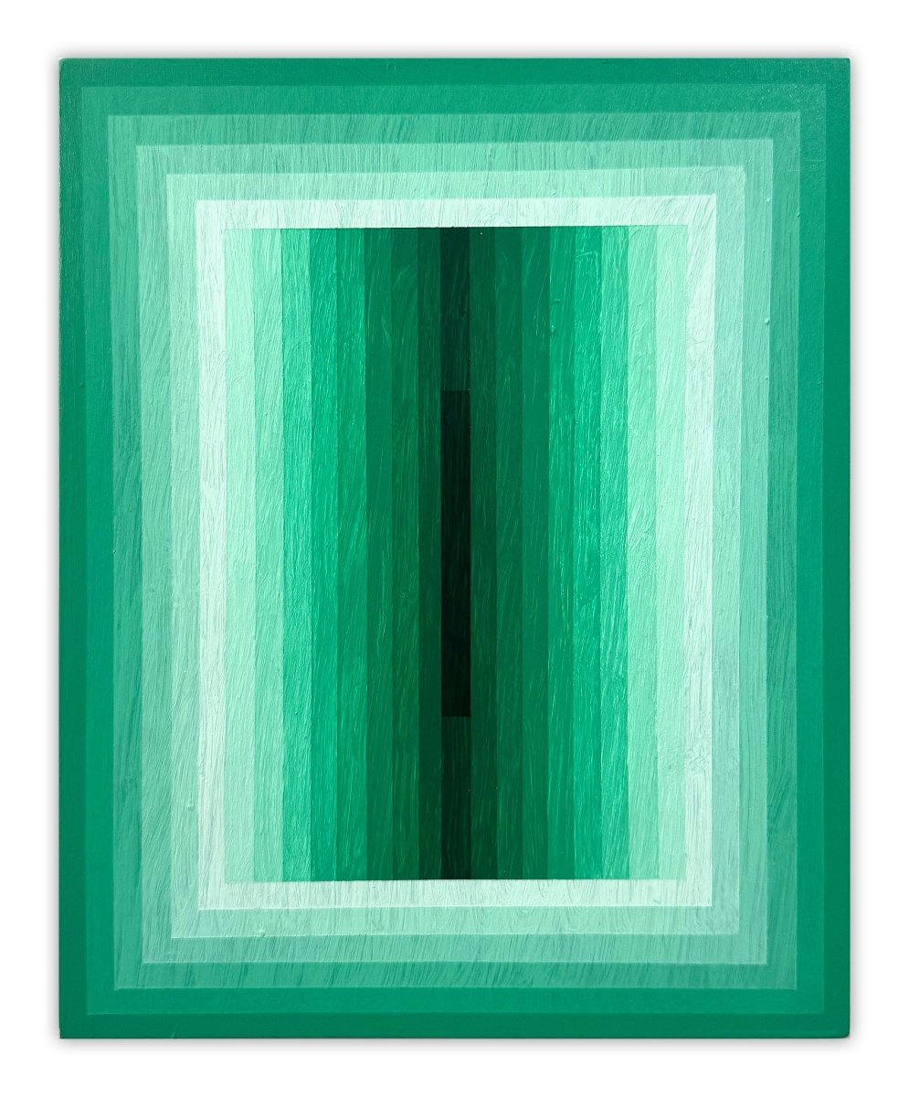 Light Consideration (Emerald) 2 - by Andy Harwood - Abstract Painting - Ideelart
