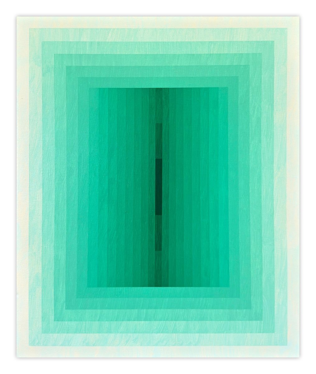 Light Consideration (Emerald) - by Andy Harwood - Abstract Painting - Ideelart