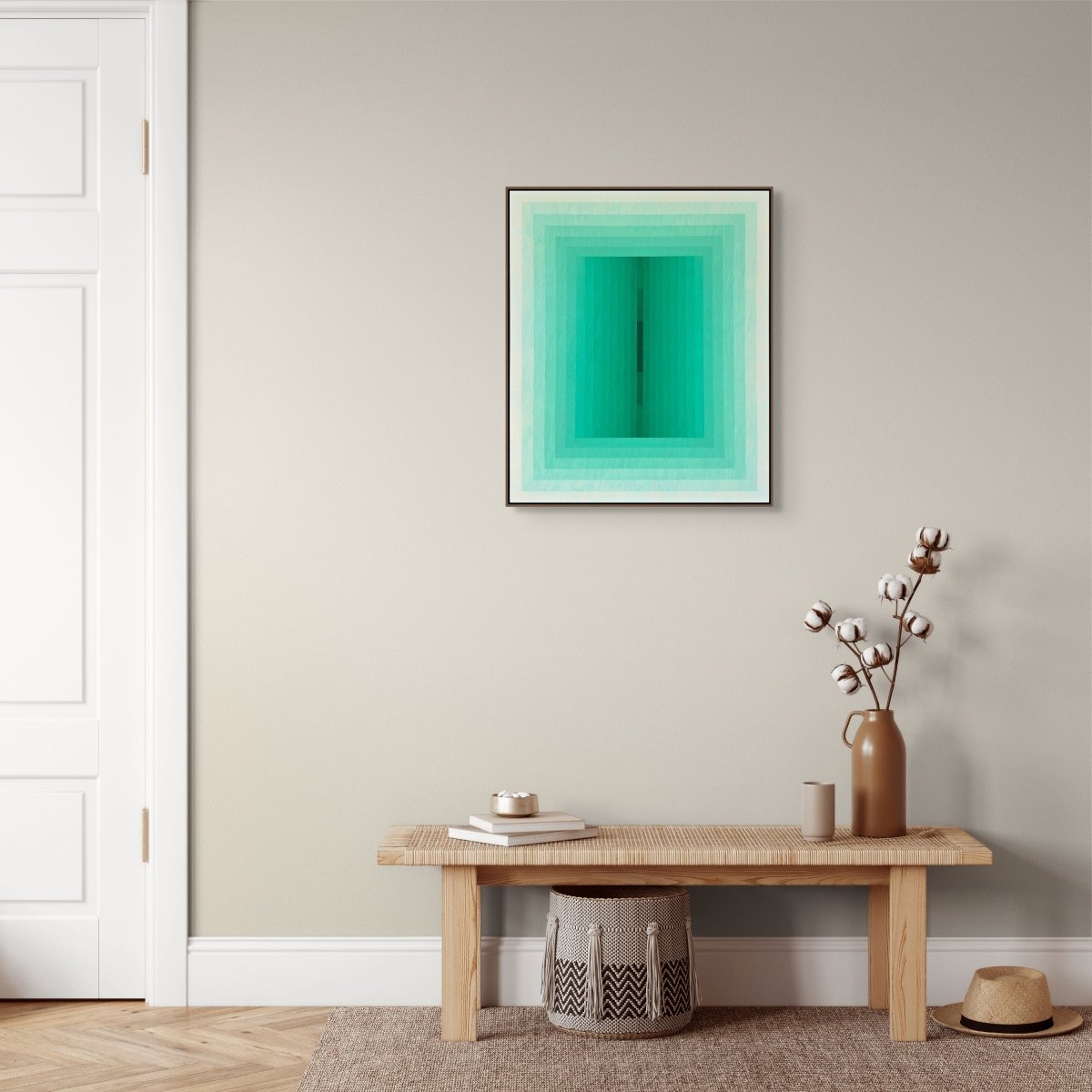 Light Consideration (Emerald) - by Andy Harwood - Abstract Painting - Ideelart