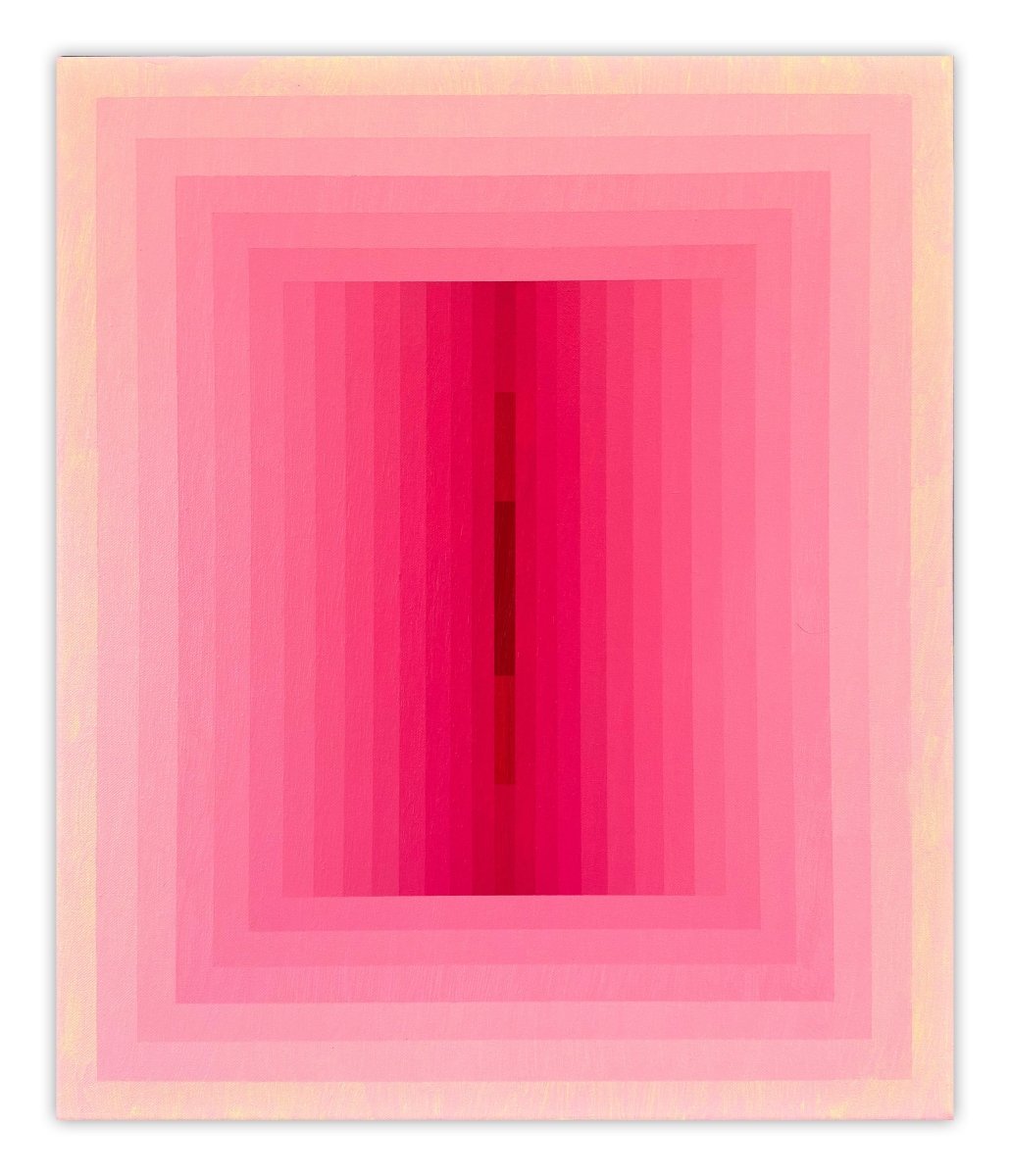 Light Consideration (Rose Madder) - by Andy Harwood - Abstract Painting - Ideelart