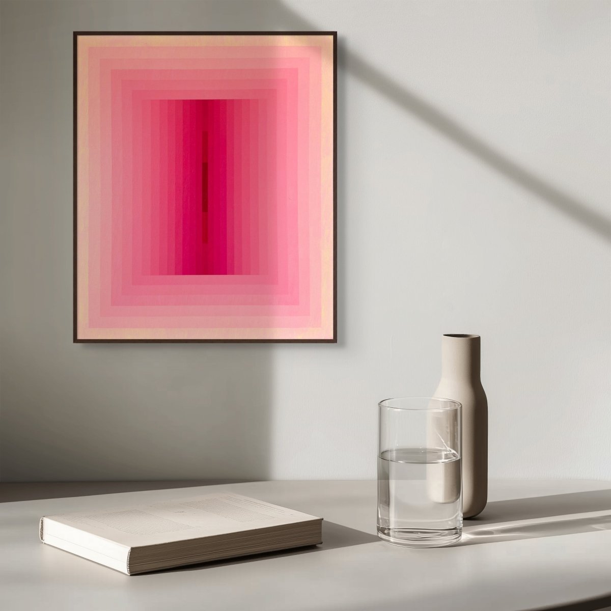 Light Consideration (Rose Madder) - by Andy Harwood - Abstract Painting - Ideelart