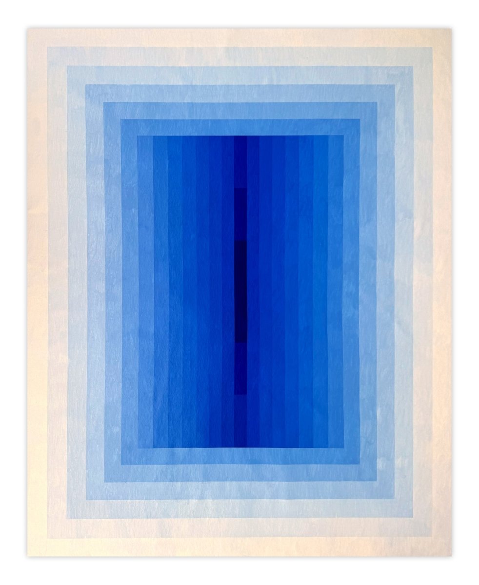 Light Consideration (Ultramarine) - by Andy Harwood - Abstract Painting - Ideelart
