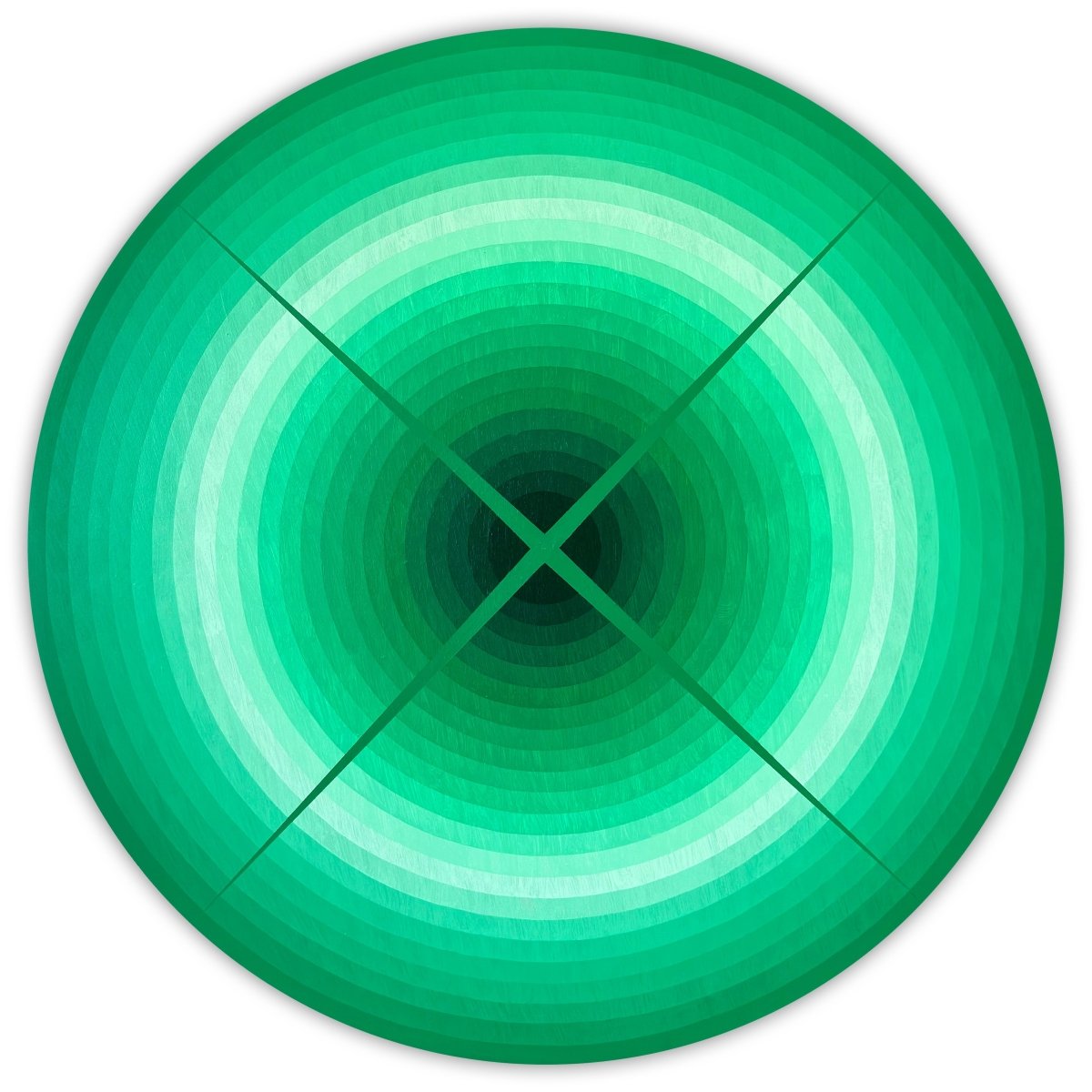 Light Interaction (Emerald) - by Andy Harwood - Abstract Painting - Ideelart