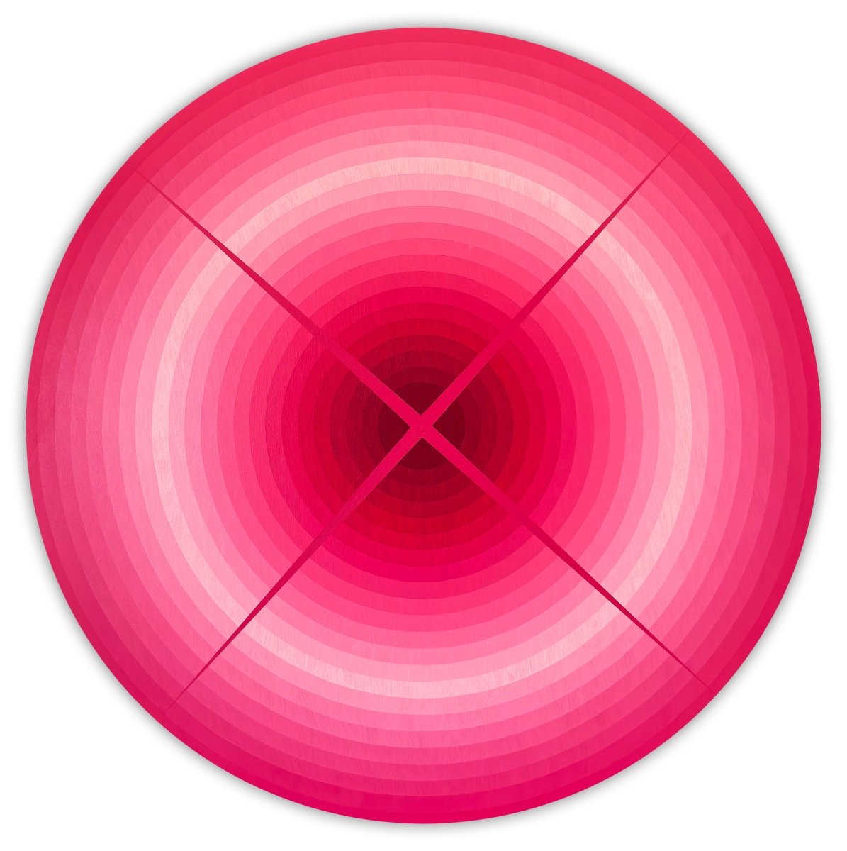 Light Interaction (Rose Madder) - by Andy Harwood - Abstract Painting - Ideelart