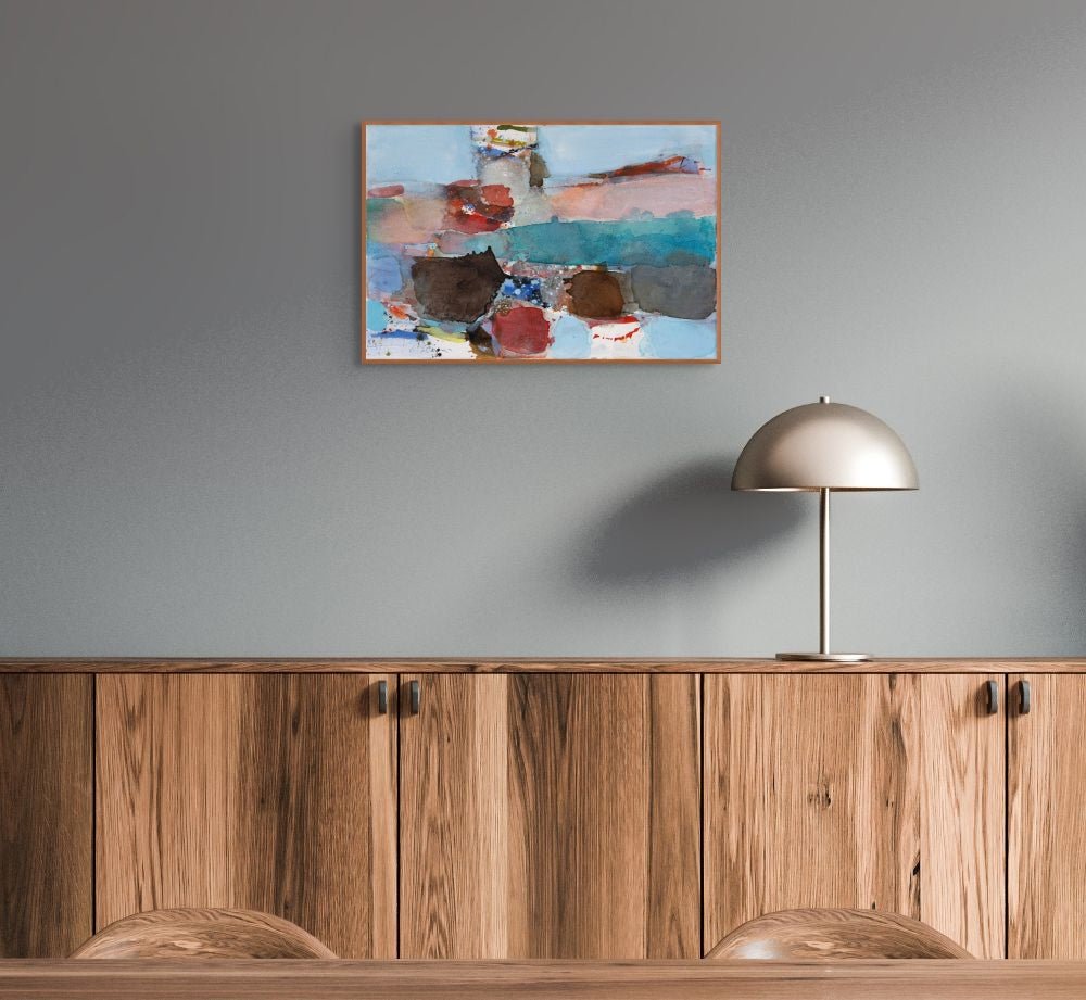 Lighthouse - by Greet Helsen - Abstract Painting - Ideelart