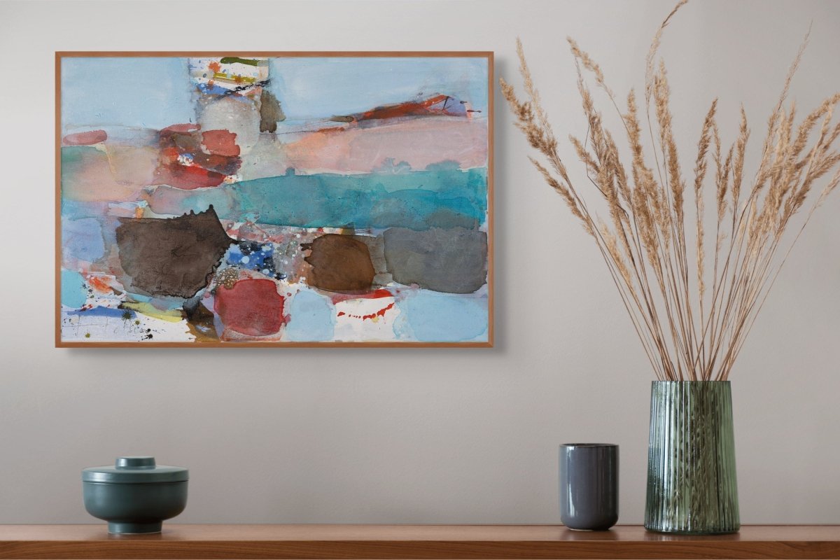 Lighthouse - by Greet Helsen - Abstract Painting - Ideelart