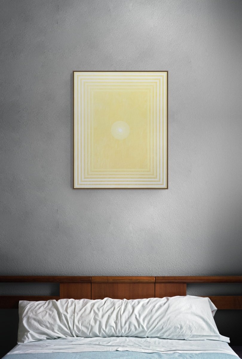 Mesmerism (Naples Yellow Light) 1 - by Andy Harwood - Abstract Painting - Ideelart