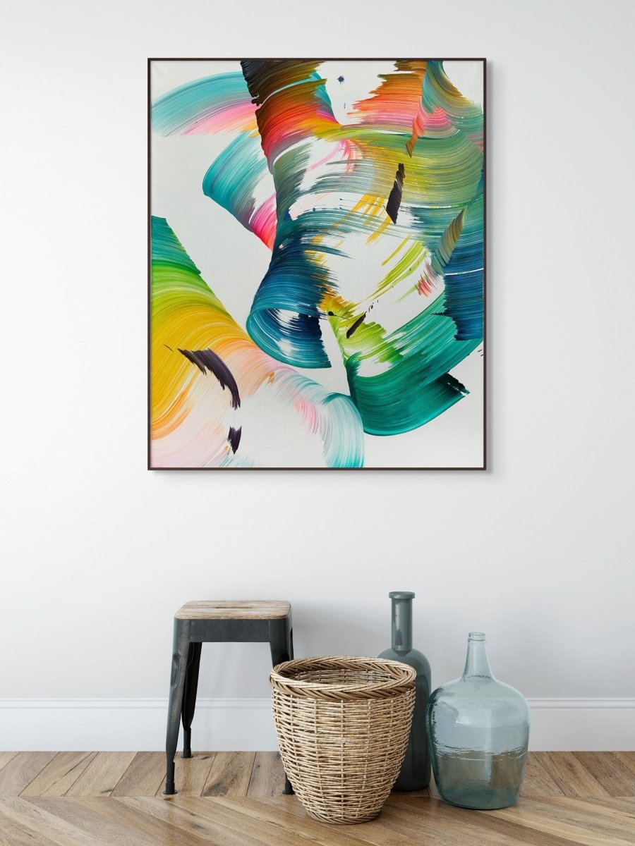 Next to you - by Nikolaos Schizas - Abstract Painting - Ideelart