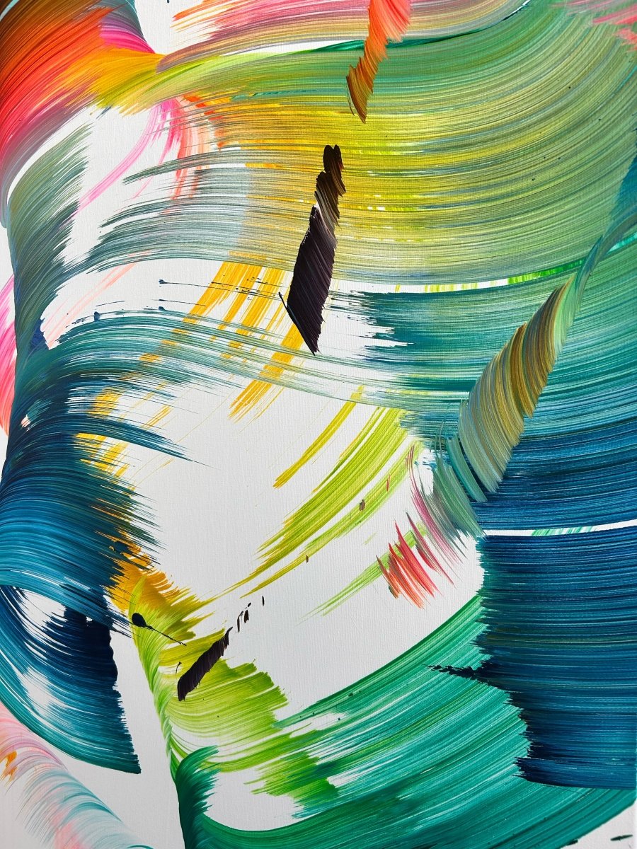 Next to you - by Nikolaos Schizas - Abstract Painting - Ideelart