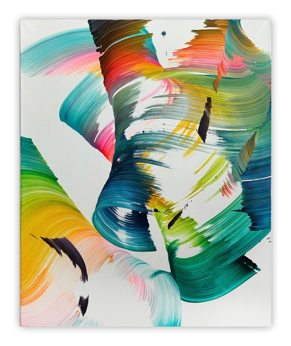 Next to you - by Nikolaos Schizas - Abstract Painting - Ideelart