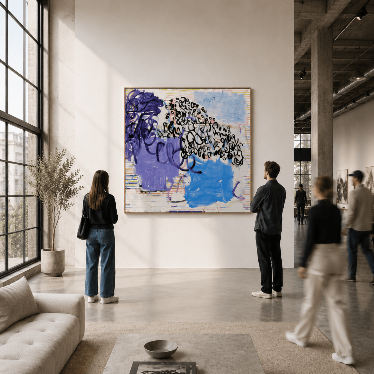No down - by Manuela Karin Knaut - Abstract Painting - Ideelart