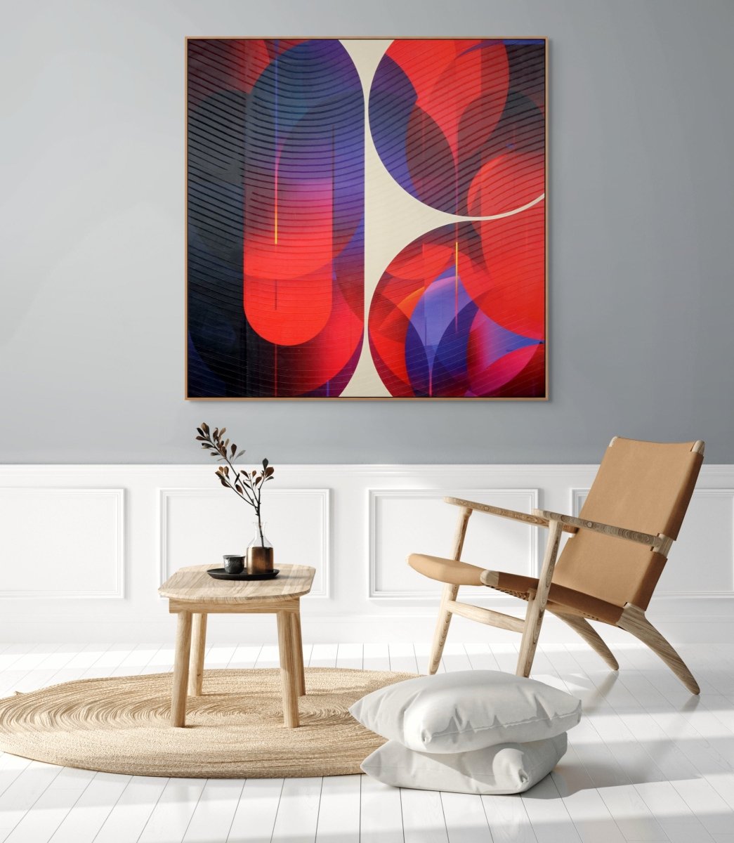 Nuit Violine Garance Attirance - by Jerome Tham Vo My - Abstract Mixed Media - Ideelart