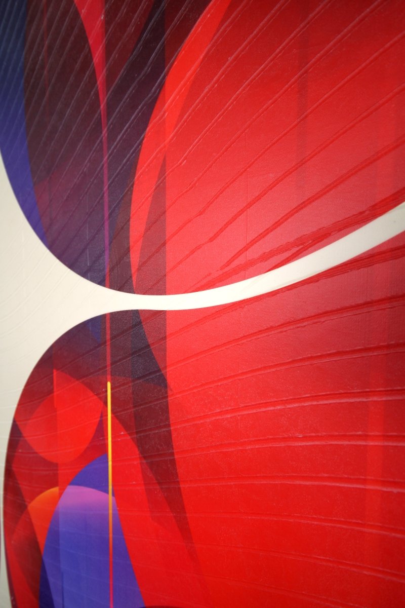 Nuit Violine Garance Attirance - by Jerome Tham Vo My - Abstract Mixed Media - Ideelart