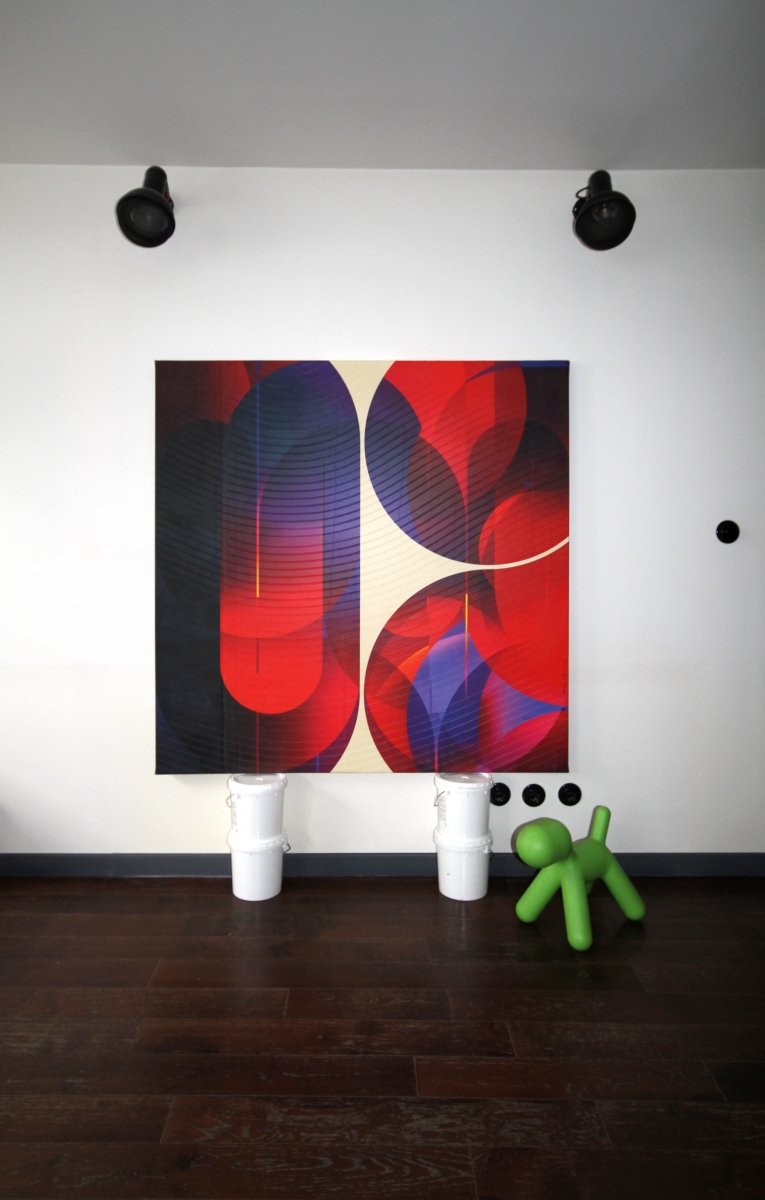 Nuit Violine Garance Attirance - by Jerome Tham Vo My - Abstract Mixed Media - Ideelart