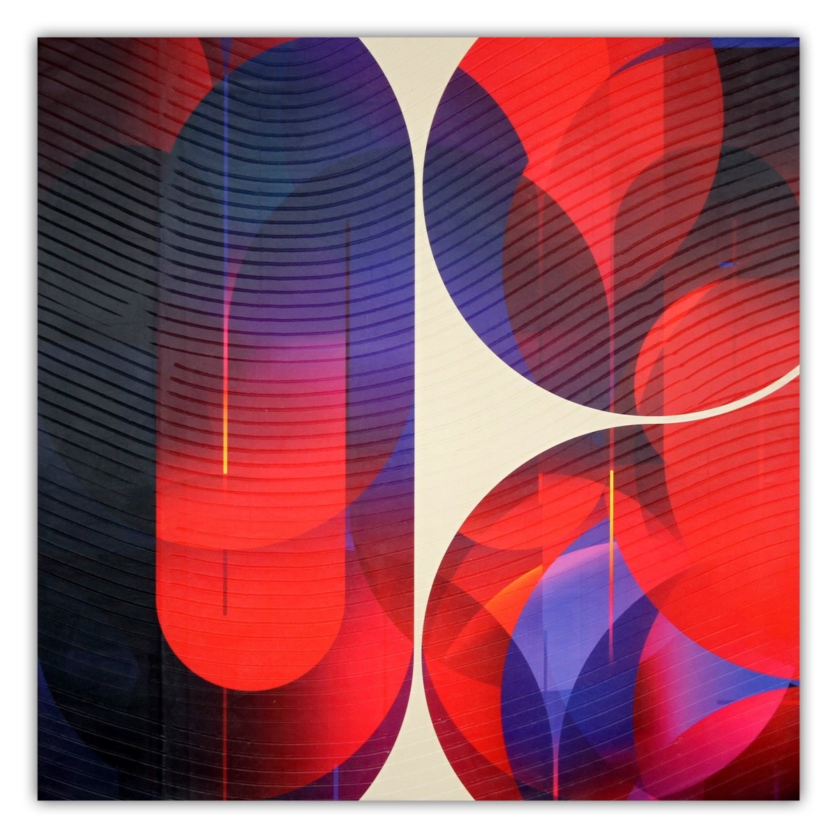 Nuit Violine Garance Attirance - by Jerome Tham Vo My - Abstract Mixed Media - Ideelart