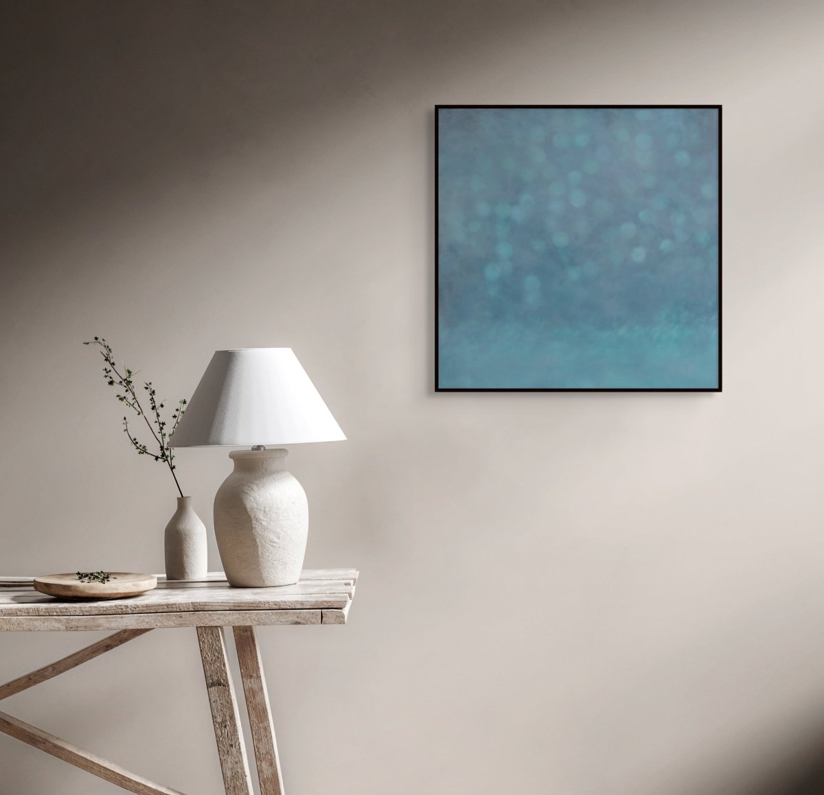 Obsidian Blue - by Janise Yntema - Abstract Painting - Ideelart