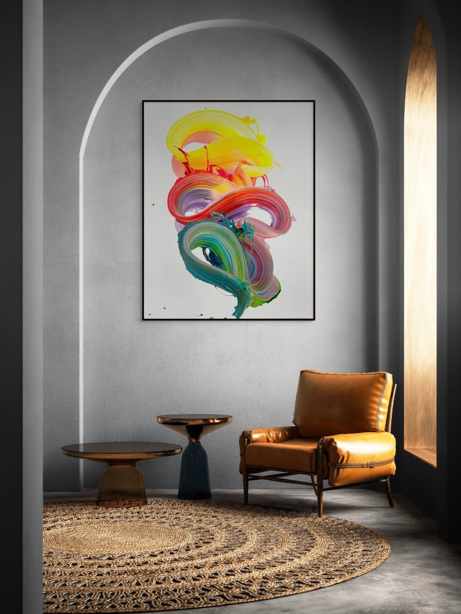 On purpose - by Nikolaos Schizas - Abstract Painting - Ideelart