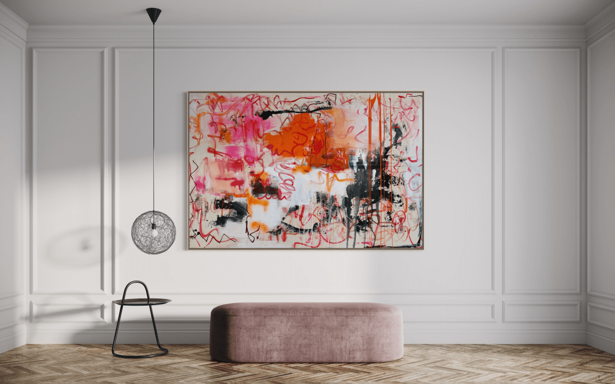 Orange County - by Manuela Karin Knaut - Abstract Painting - Ideelart