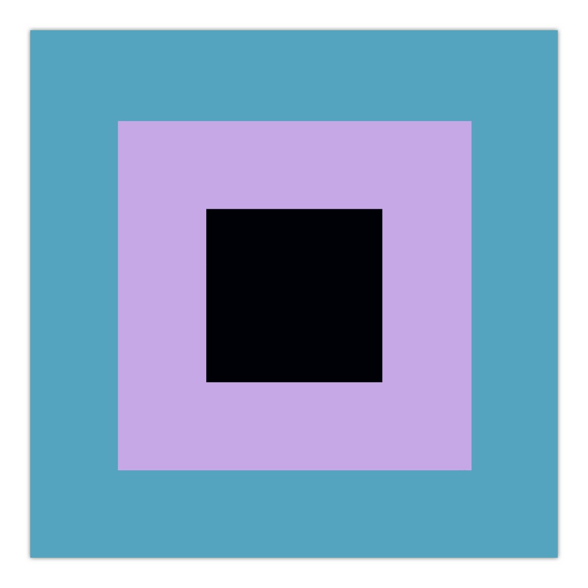 Orb (Blue and Violet) - by Brent Hallard - Abstract Painting - Ideelart
