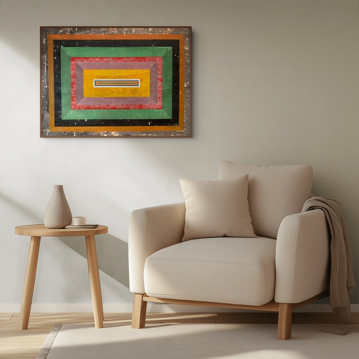 Organic Geometry (Om I) - by Michael Barringer - Abstract Painting - Ideelart