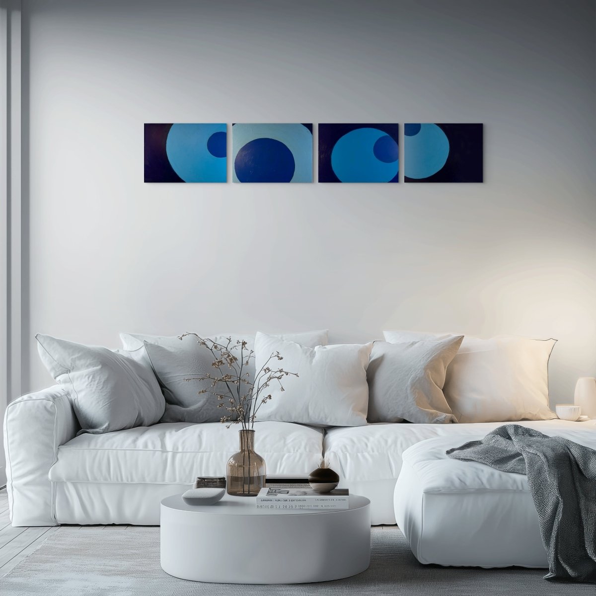 Over, Under and Through (in 100 chapters), set of four-#s 3,6,8,19 - by Macyn Bolt - Abstract Painting - Ideelart