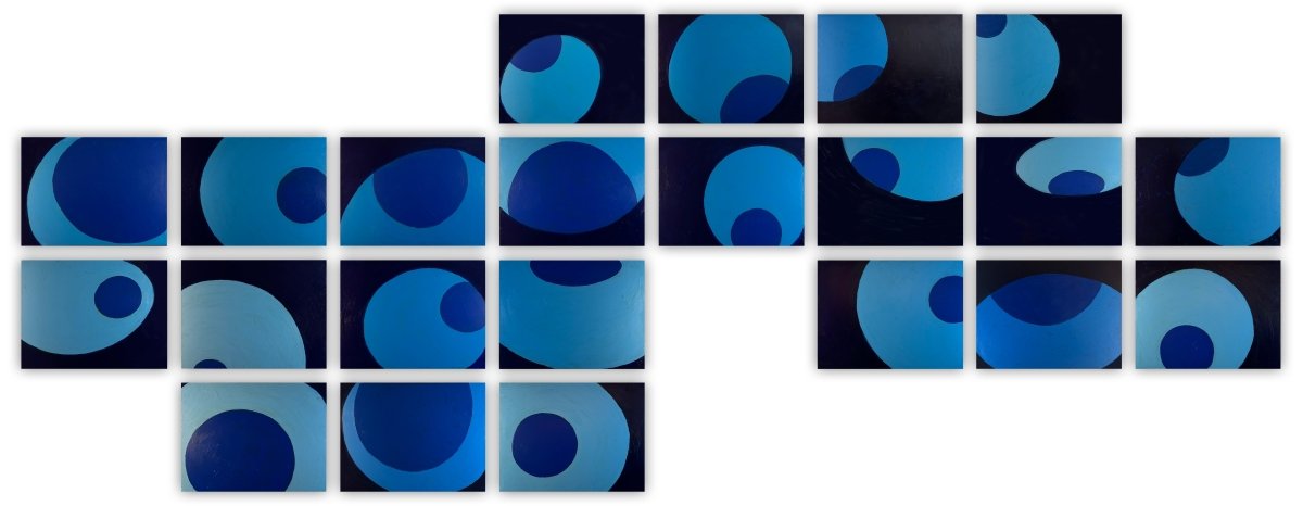 Over,Under and Through (in 100 Chapters), set of all 22 panels - by Macyn Bolt - Abstract Painting - Ideelart