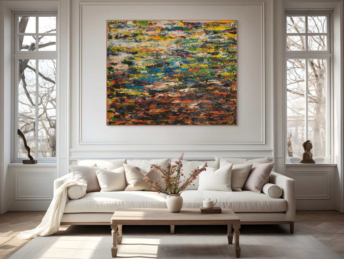 Paysage (Ref 18085) - by Martin Reyna - Abstract Painting - Ideelart