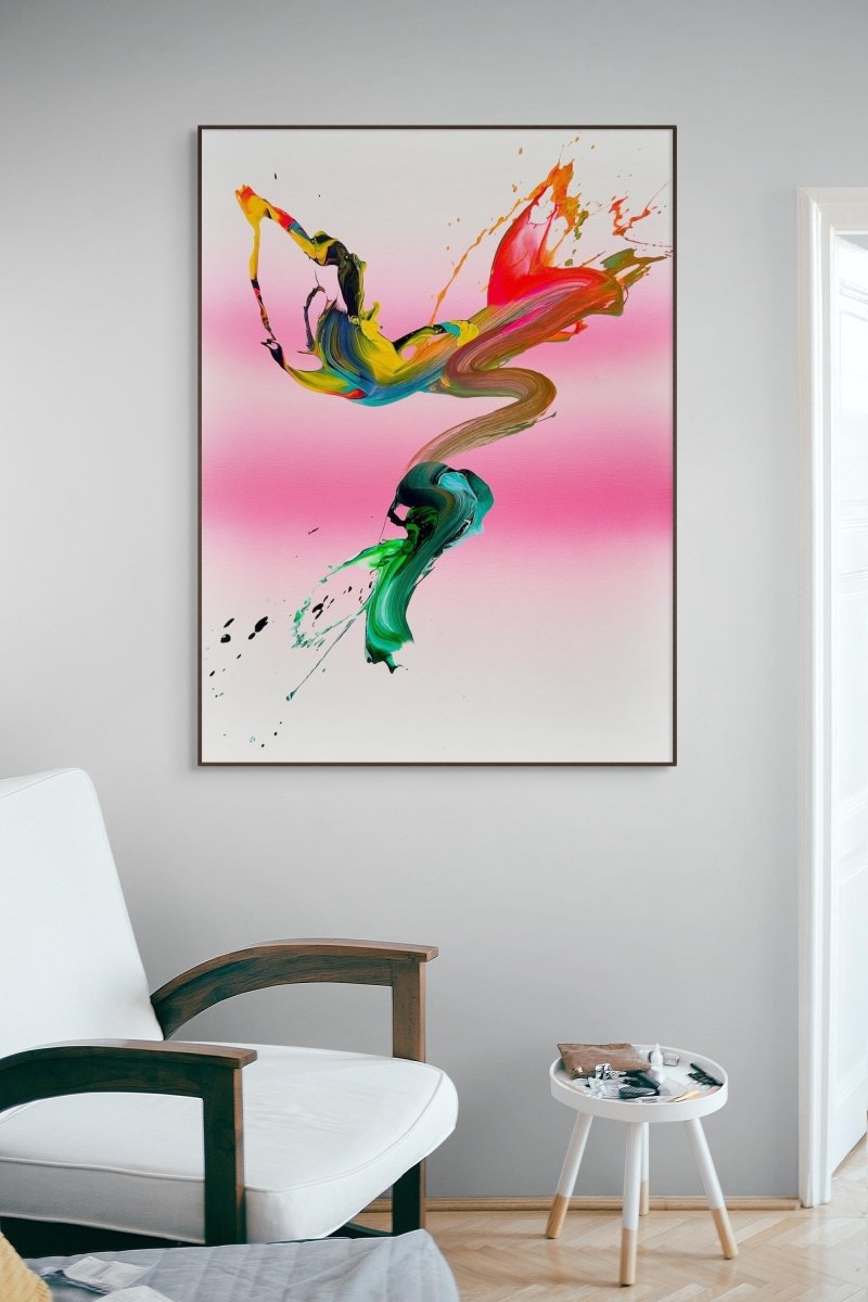 Pink dreams - by Nikolaos Schizas - Abstract Painting - Ideelart
