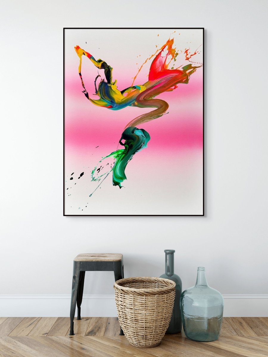 Pink dreams - by Nikolaos Schizas - Abstract Painting - Ideelart