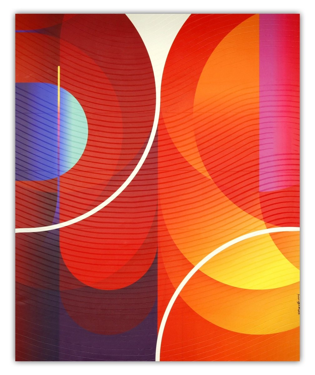 Ponceau Safran Nuit T cuit - by Jerome Tham Vo My - Abstract Mixed Media - Ideelart