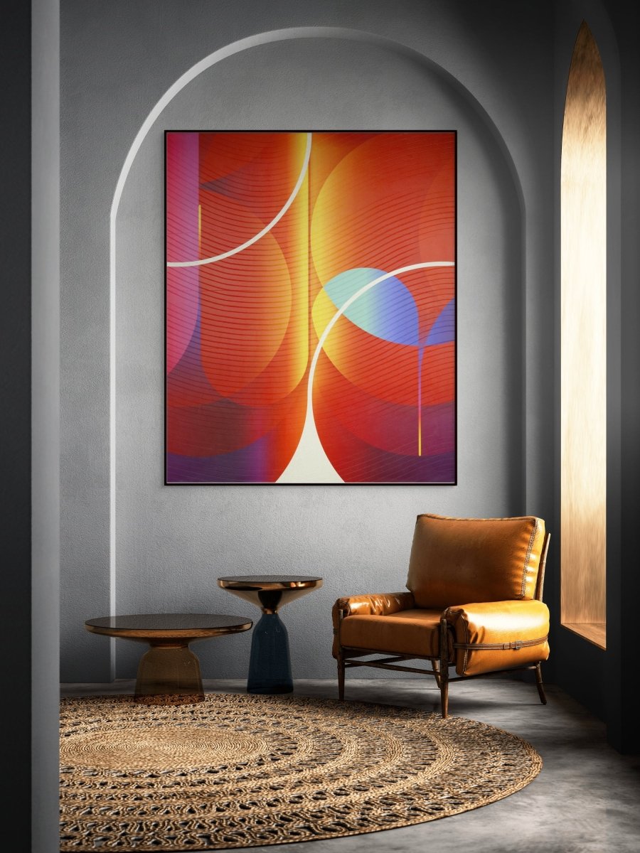 Prune Safran Céladon Espadindon - by Jerome Tham Vo My - Abstract Mixed Media - Ideelart