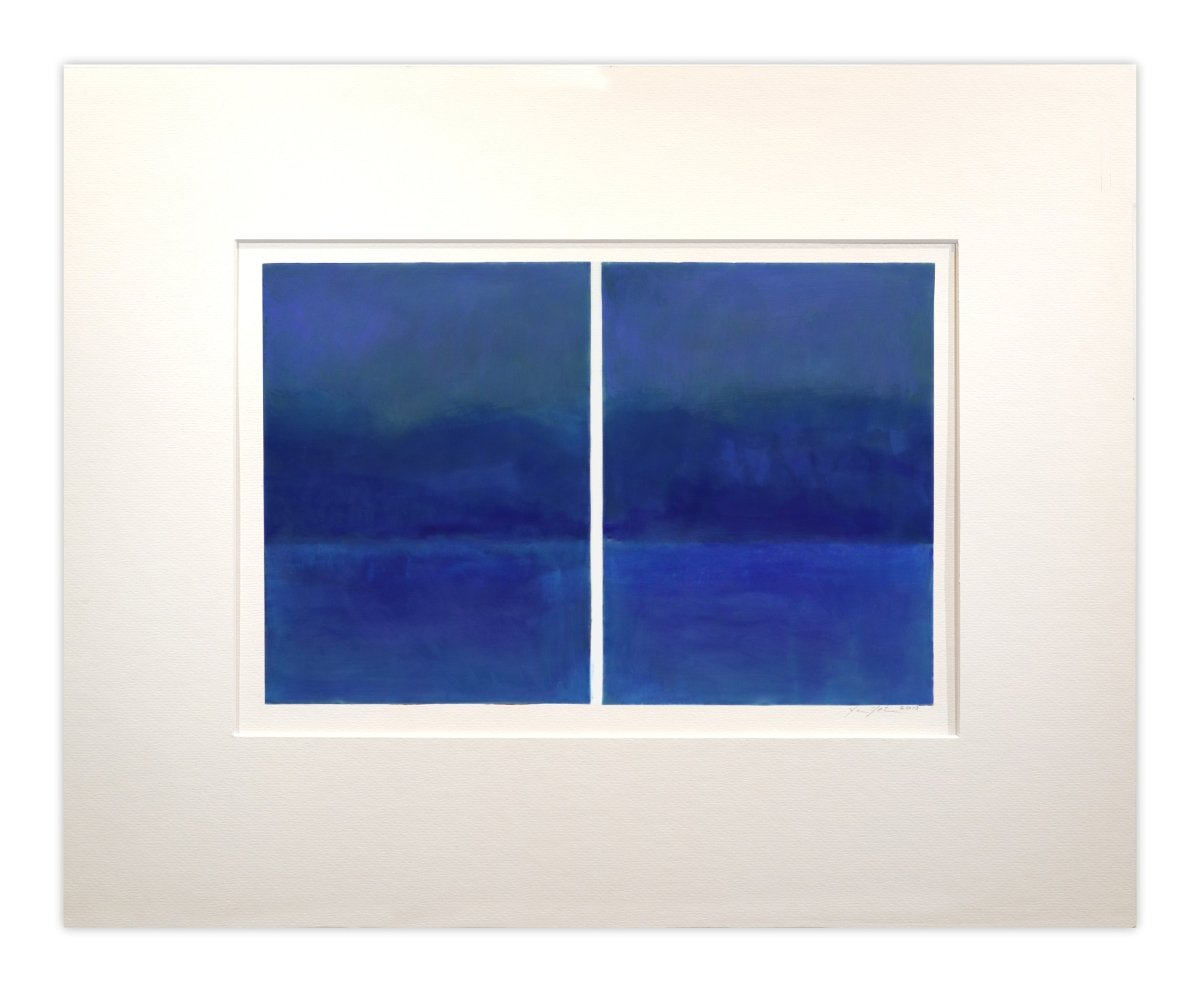 Prussian Blue - by Janise Yntema - Abstract Painting - Ideelart