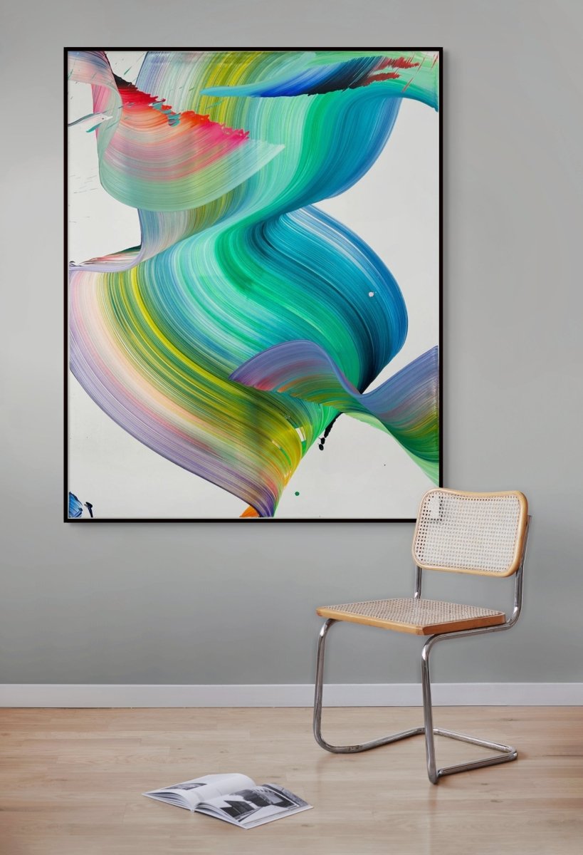 REM - by Nikolaos Schizas - Abstract Painting - Ideelart