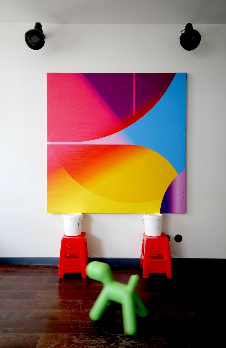 Rose shocking Améthyste Électrique Énergique - by Jerome Tham Vo My - Abstract Mixed Media - Ideelart