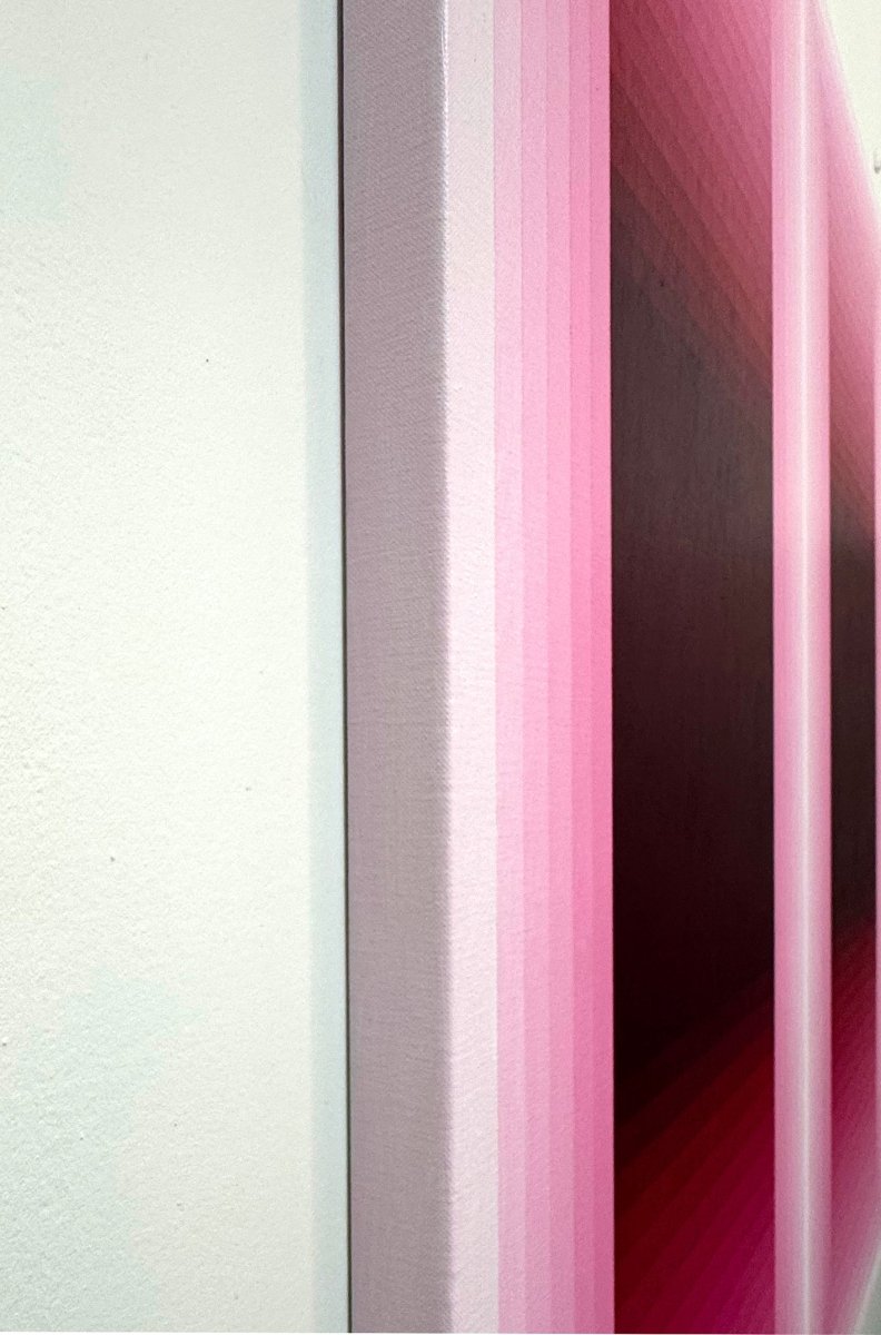 Rumination Pause (Rose Madder) - by Andy Harwood - Abstract Painting - Ideelart