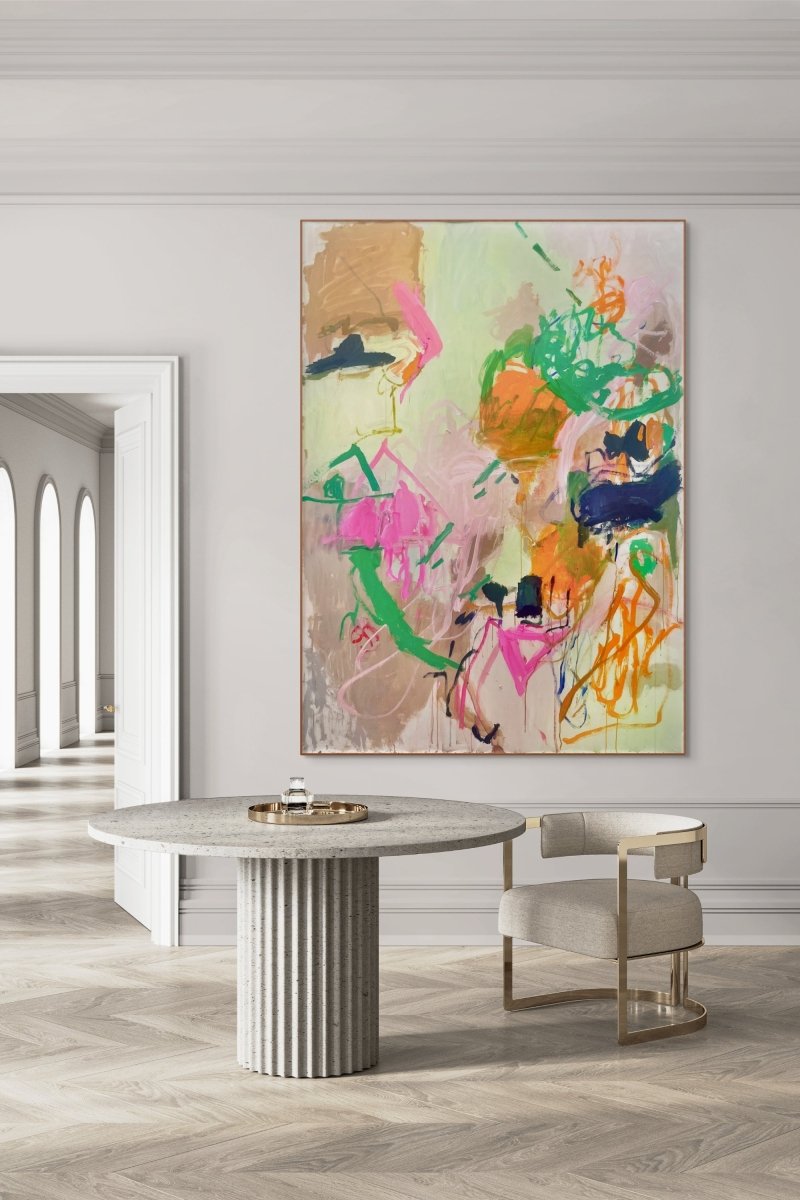 Semiramide se promène - by Macha Poynder - Abstract Painting - Ideelart