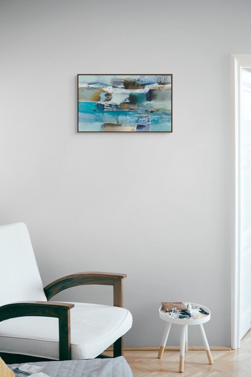 Small Bay - by Greet Helsen - Abstract Painting - Ideelart