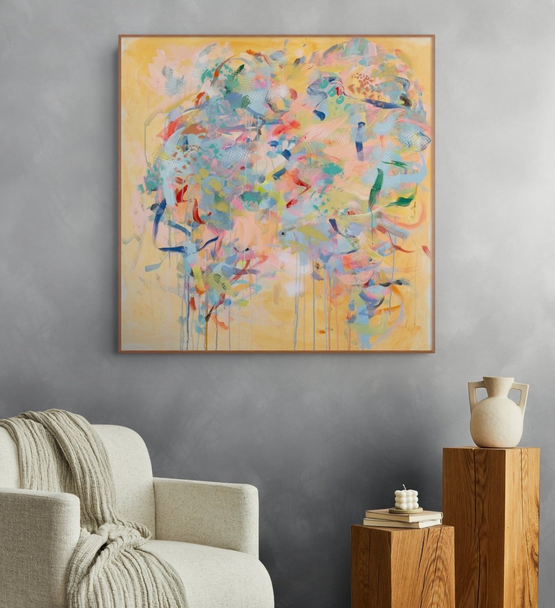 Sunset - by Gina Werfel - Abstract Painting - Ideelart